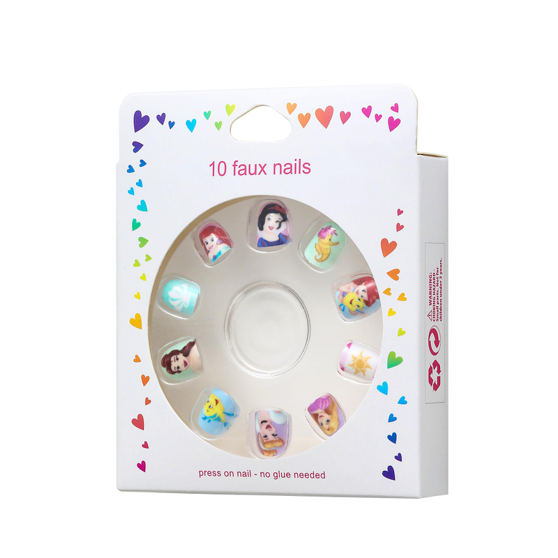 OEM Mini 12pcs Kid Press On Nails Disney Princess Nail Designs Manufacturer