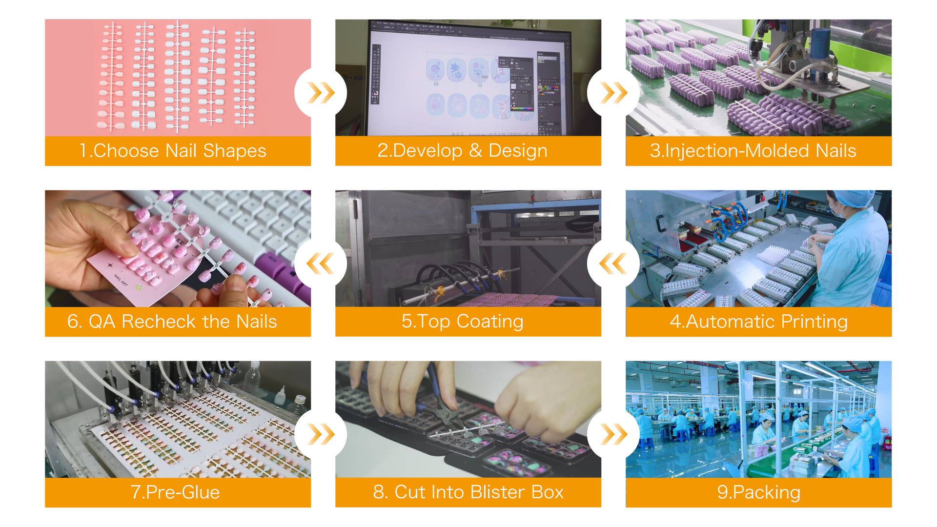 Kid Press On Nails Sets Produced by Chinese Manufacturer